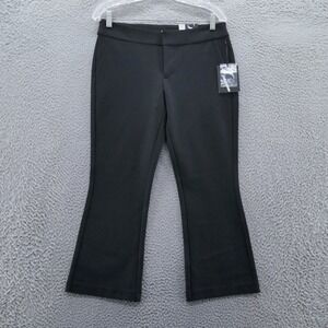 Simply Vera Wang Womens Contour‎ Bootcut Crop Pants 6 Black Shaping NEW